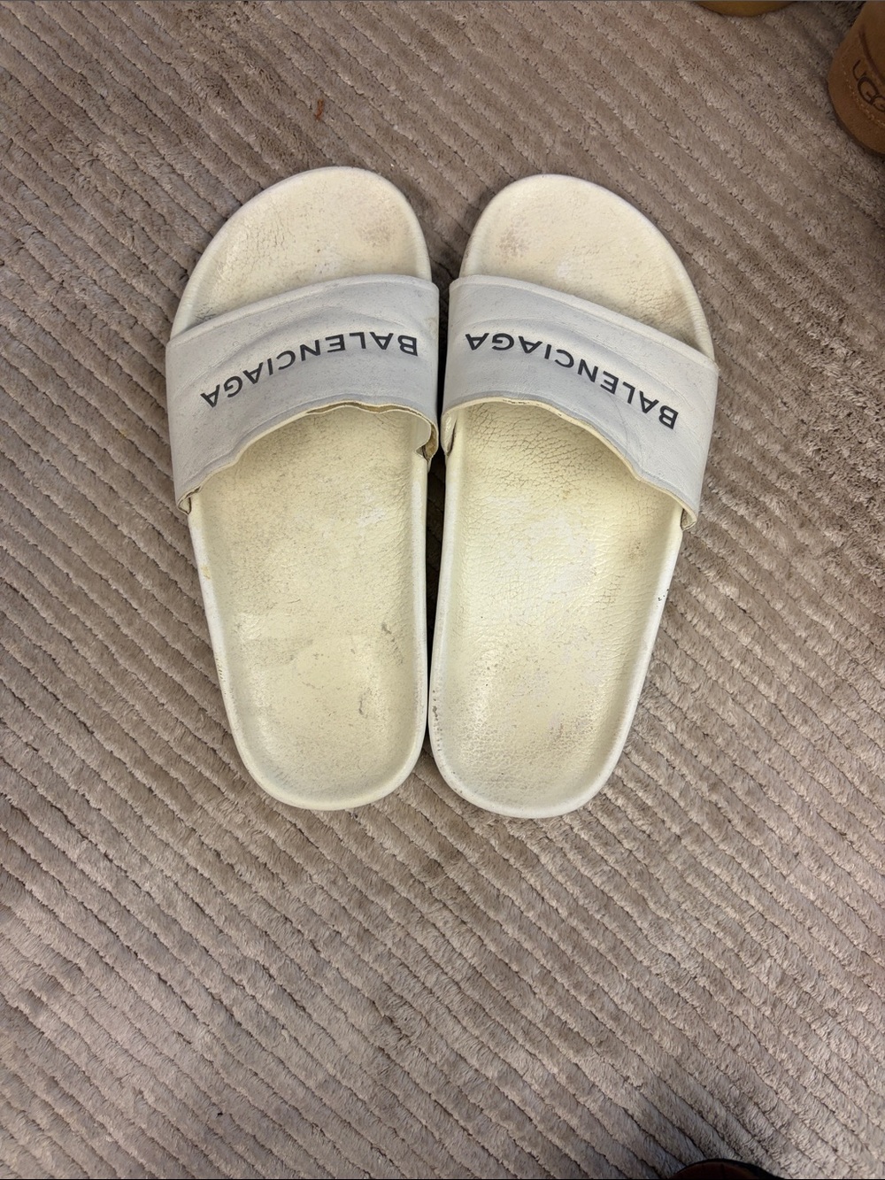 Balenciaga women’s slides.